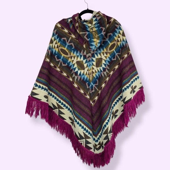 Ecuadorian Acrylic Alpaca Poncho (Ruana Andina) - Picture 6 of 7